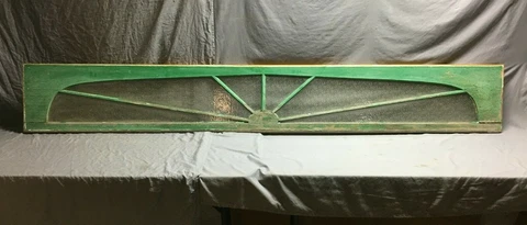 Antique Transom Arched Window 15x105 Elliptical Privacy Glass Sunburst 878-21B Cover