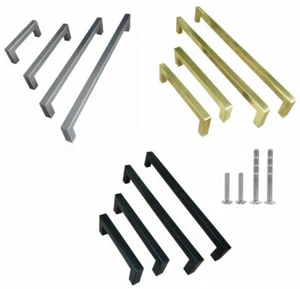 Moderne quadratische Edelstahl-Schrankleiste Schublade Griff Hardware - Bild 1 von 20