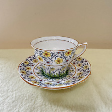 Vintage 1950s English Rosina Bone China Teacup & Saucer (Marked) #496