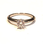 Tiffany & Co Platinum .65ct Natural round diamond solitaire engagement ring 4.9g