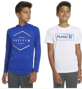 Hurley Youth Lightweight Hoodie & Tee T-Shirt - Picture 1 of 14