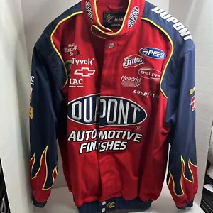 Giacca Vintage Dupont Racing Jeff Gordon Fiamme Uomo L NASCAR Chase Ultra PULITA - Foto 1 di 14