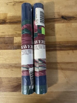 Waverly винтажные обои 562110 лот из 2 5 ярдов каждый ширина 9,5 дюйма - Изображение 1 из 4