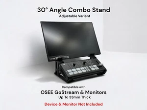 Kombiständer für Osee GoStream Deck und Monitor, verstellbar bis 33 mm - Bild 1 von 8