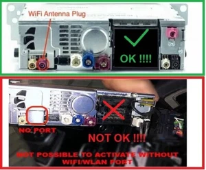 BMW ENTRYNAV2 WAY WI-FI ANTENNA SLOT CHECKING SERVICE whitout removing unit - Bild 1 von 4