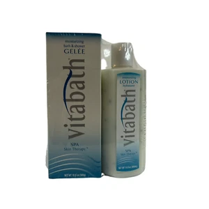 Vitabath Spa Skin Therapy Shower Gel & Moisturizing Lotion 2 Pack 10.5 Oz Gelee - Picture 1 of 9