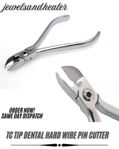 TC Tip Dental Hard Wire Cutter Orthodontic Ligature & Pin Cutting Pliers S/S - Picture 1 of 3