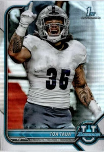 2022 Bowman University Chrome Refractor #25 Toa Taua Nevada Wolf Pack - Picture 1 of 2
