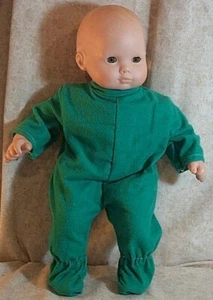 Puppenkleidung Baby Made 2 Fit American Girl 15" Zoll zickiger Pyjama grün Schlafanzug - Bild 1 von 1