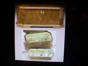 Scatola portagioie - legno burlato - Franklin come nuova - nuova con scatola - Foto 1 di 5