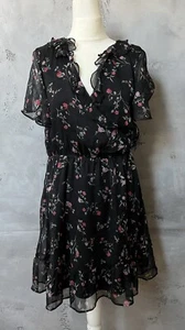 Sommerkleid von CLOCKHOUSE , Gr. 40, Schwarz, Chiffon, Streublume, Blumen,top - Bild 1 von 20