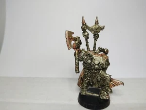 Warhammer 40k Chaos Space Marines Lord zusammengebaut Rogue Trader Ära Metall - Bild 1 von 2