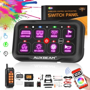 AUXBEAM AC-800 8 Gang Switch Panel RGB bluetooth APP Remote Control 3Mode Dimmin - Bild 1 von 12