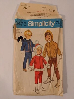Simplicity Sewing Pattern 8473 Child's Hooded Jacket And Overpants Size 4 - Image 1 of 4