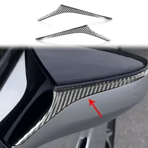 Real Carbon Fiber Side Mirror Trim Strip for Lexus LC RC ES IS LS UX - Foto 1 di 6