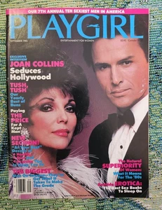 Playgirl Magazin, September 1985, Joan Collins auf Cover - Bild 1 von 4