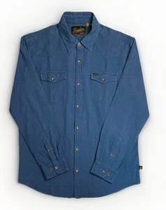 Howler Bros Sheridan Shirt Jacquard Western Men’s Size L Blue Polka Dot - Picture 1 of 18