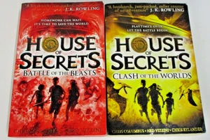 2 x Chris Columbus & Ned Vizzini - House of Secrets Battle Beasts/Clash Worlds - Picture 1 of 6