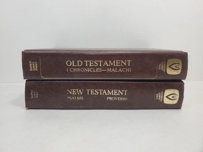 2 Volumes The Super Giant Print Bible Old Testament Old-Time Gospel Hour Edition - Image 1 of 4