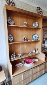 Mid Century Teak Nathan Shelving & Cupboard Wall Unit, Tall Display Cabinet - Picture 1 of 2
