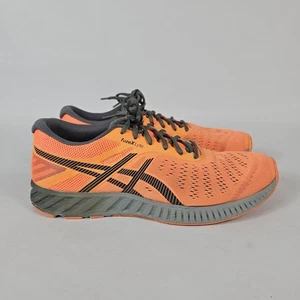 ASICS FuzeX Lyte Men's Size 11.5 T620N Running Shoes Orange Gray Lightweight - Picture 1 of 12