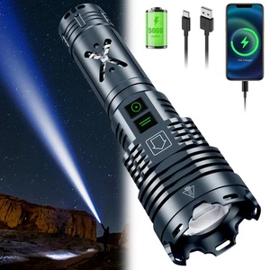 Wiederaufladbare taktische Taschenlampe 5200 Lumen 6 Modi - Bild 1 von 8