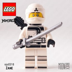 🌈 LEGO Zane Minifigure njo0318 Ninjago The LEGO Ninjago Movie 70615