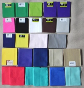 25 Fat Quarters, Assorted Solid in Multiple Colors, 18"x21" Cotton Fabric #2 - Picture 1 of 9