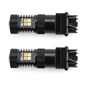 2* Switchback LED Bulb Turn Signal Light Anti Hyper Flash White Amber Dual Color - Picture 1 of 13