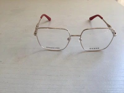 GUESS GU2953 032 Pale Gold Metal Square Optical Eyeglasses Frame 53-17-140 - Image 1 of 4