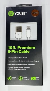 10 FT. Premium 8-pin Cable High Quality Cable by U YOUSE **Factory sealed New - Picture 1 of 7
