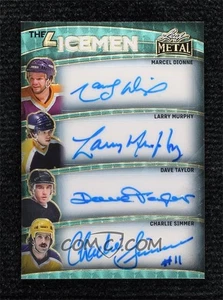 2024 Leaf Metal Legends 4 Icemen Light Blue Dionne Murphy Taylor Simmer 1/1 auto - Picture 1 of 2