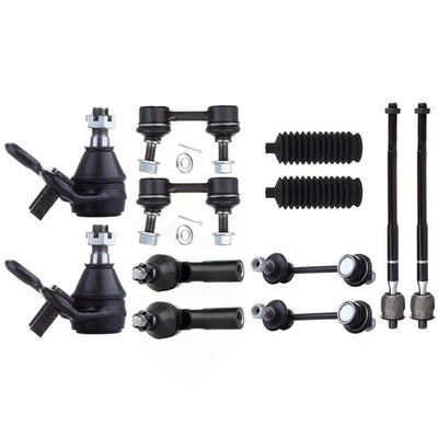 12x Lower Ball Joints Tie Rods Rack Pinion Bellow For 96-2002 Toyota For Corolla - Image 1 of 4