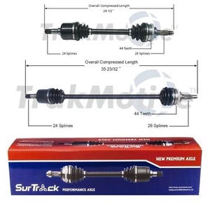 For Mercury Tracer Ford Escort Mazda FWD Pair Front CV Axle Shafts SurTrack Set - Picture 1 of 1