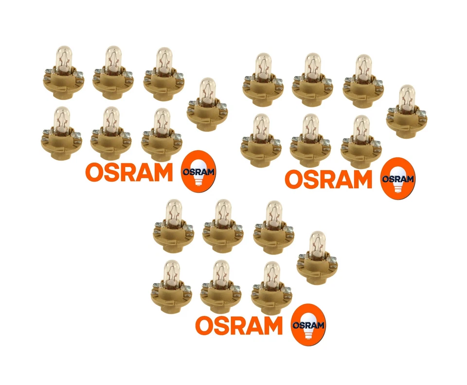 21PCS BMW Instrument Cluster Bulb 1.5w Beige Socket Base 62111391260 Dash Panel Foto 1 de 1