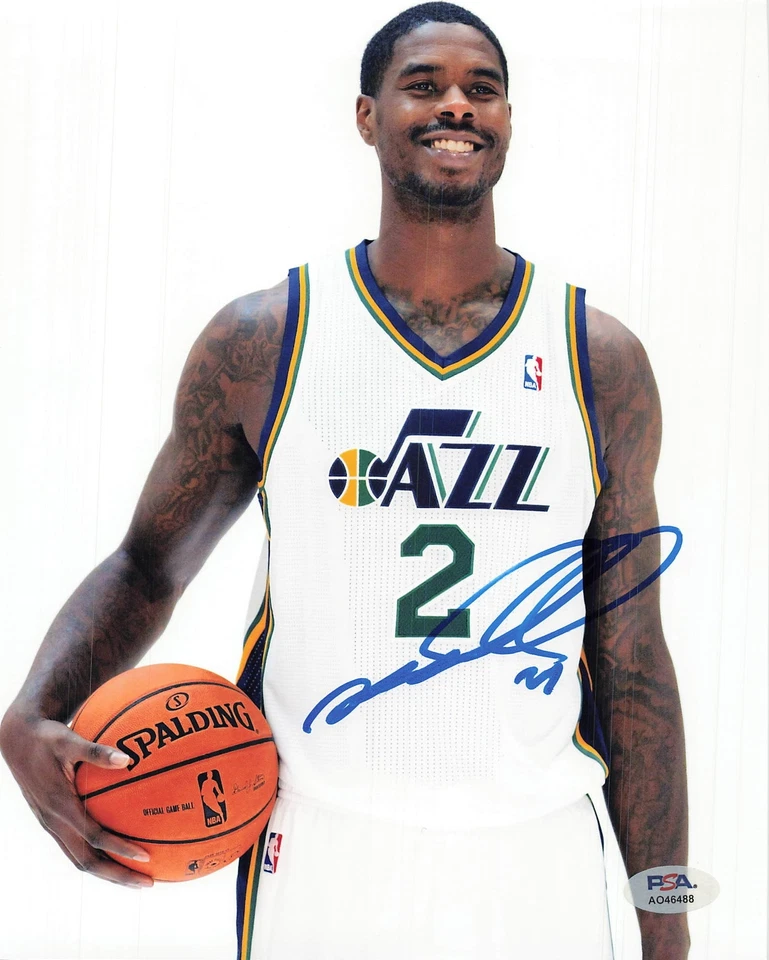 Foto firmada por Marvin Williams de 8x10 PSA/DNA autografiada baloncesto Utah Jazz Foto 1 de 1