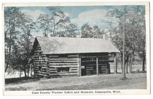 Cassopolis Michigan MI Pioneer Blockhaus 1923 #3 - Bild 1 von 2
