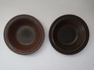 Vintage Arabia Finland Ruska 7" Rimmed Cereal Bowl Ulla Procope Brown - Picture 1 of 6