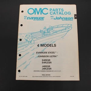 1990 OMC Evinrude Johnson 4 Evinrude Excel Johnson Ultra  Models Parts Catalog - Picture 1 of 3