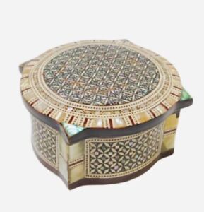 MOTHER-OF-PEARL INLAID JEWELRY BOX- HANDMADE - FROM EGYPT!