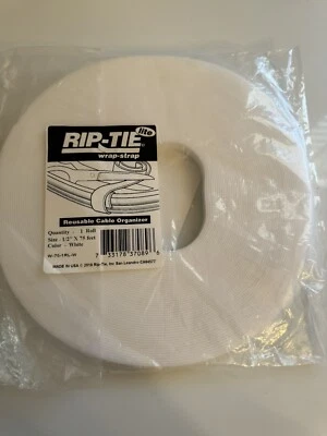 Correa envolvente RIP-TIE 1/2" X 75 pies blanca Foto 1 de 2