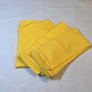 4 servilletas de tela amarillas Dii 19" algodón cuadrado - Imagen 1 de 10