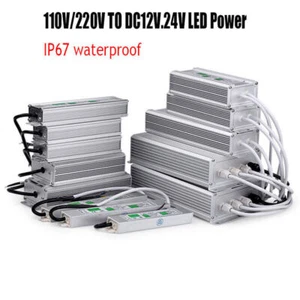 LED Power Supply IP67 Waterproof AC110V/220V to DC12V 24V LED Driver Transformer - Picture 1 of 10