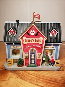 2016 LEMAX Signature Collection beleuchtet. Tierheim "PURRS 'N PAWS" #65152 - Bild 1 von 12