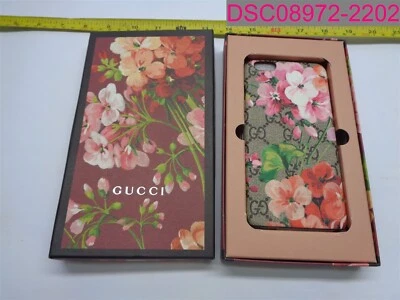 古驰 GG 标志 Monogram Blooms 花卉 iPhone 7/8 手机壳 B. Ebony 多色 — 第 1/4 张图片