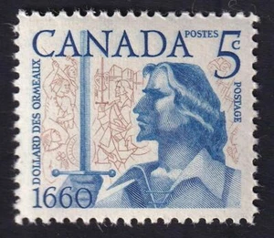 Canada 1960 Battle of Long Sault-Dollard des Ormeaux, MNH sc#390 - Picture 1 of 1