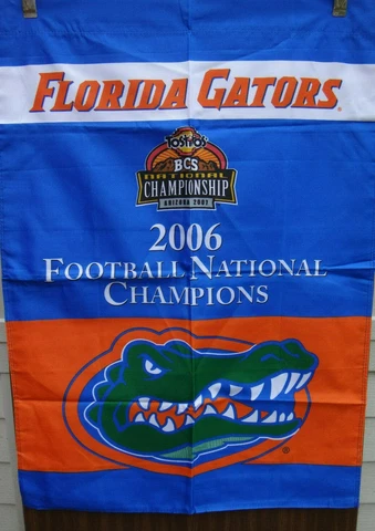 Florida Gators 2006 FOOTBALL NATIONAL CHAMPIONS DOUBLE SIDED 28 X 40 BANNER ! Cover