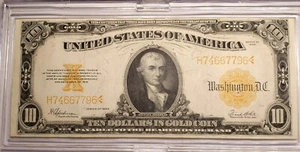 1922 Gold Certificate Large $10 ungraded  - Picture 1 of 8