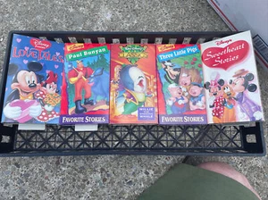 5 Disney's Movies   [VHS]  Opened Nice! - Picture 1 of 12