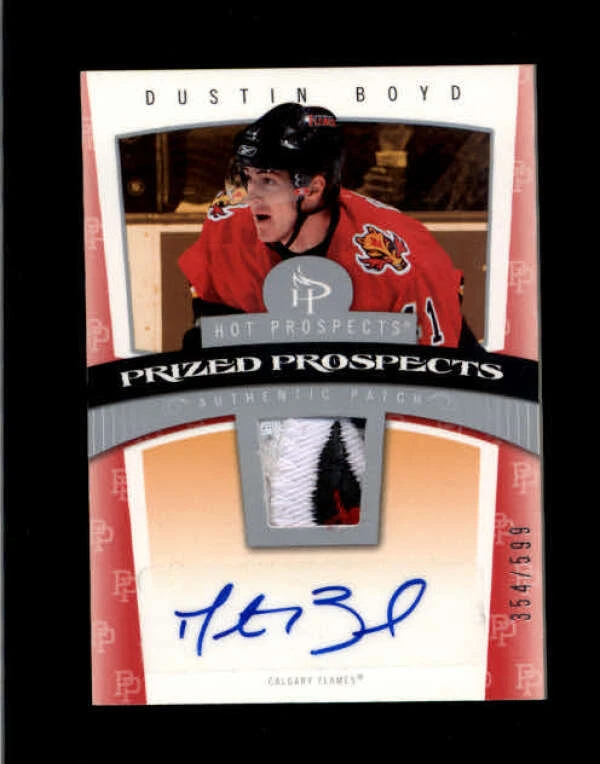 DUSTIN BOYD 2006/07 FLEER HOT PROSPECTS ROOKIE PATCH AUTO RC #354/599 BD4154 - Image 1 of 1